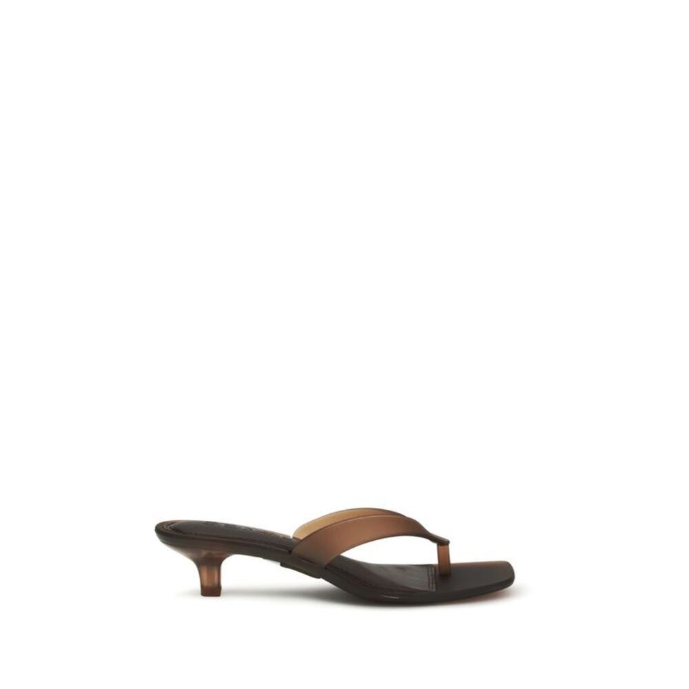 Senso Brown Pvc Flat Women's Sandals